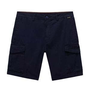 Napapijri Mens Deline Cotton Blend Cargo Shorts / Marine Blue